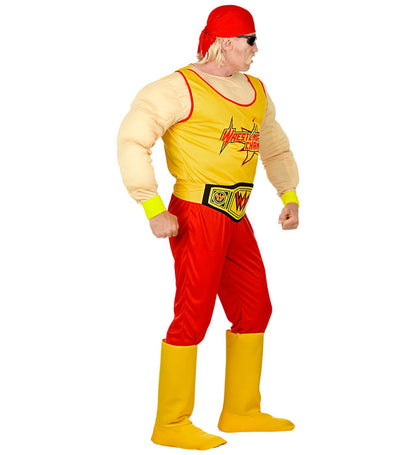 Wrestling Champ  Muscle Overalls, Belt, Boot Covers, Bandana 
