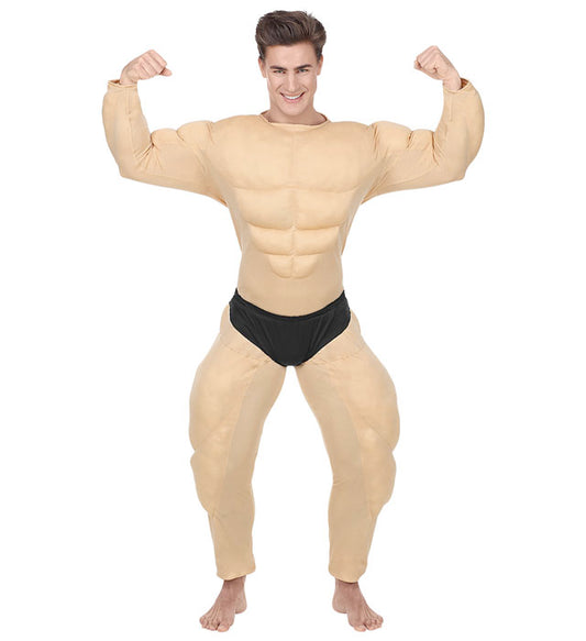 Bodybuilder  Muscle Overalls With Slip 