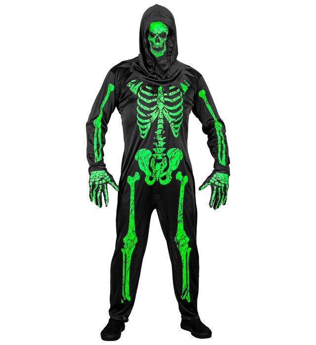 Neon Skeleton  Overalls, Gloves, Mask 