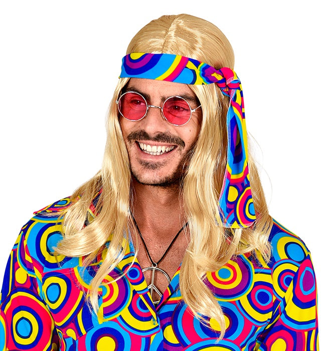 Blonde 70S Disco Fever Wig With Headband In Box