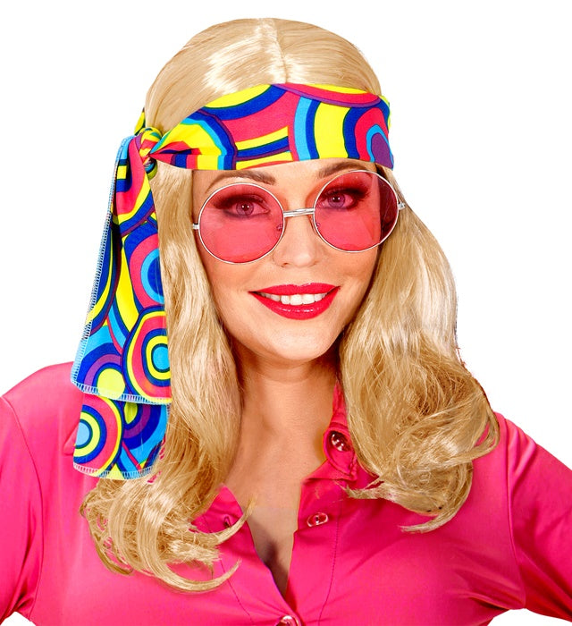 Blonde 70S Disco Fever Wig With Headband In Box