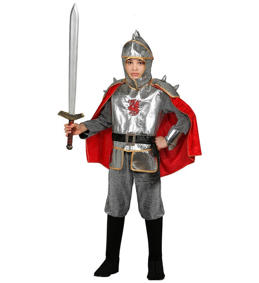 Knight  Tunic With Armour & Cape, Belt, Helmet 