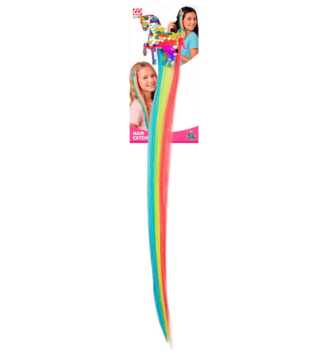 Holographic Sequin Unicorn Hair Extension For Girl
