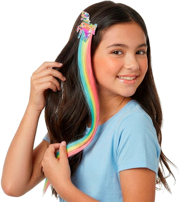 Holographic Sequin Unicorn Hair Extension For Girl