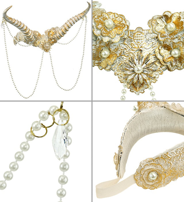 Headpiece Horns White