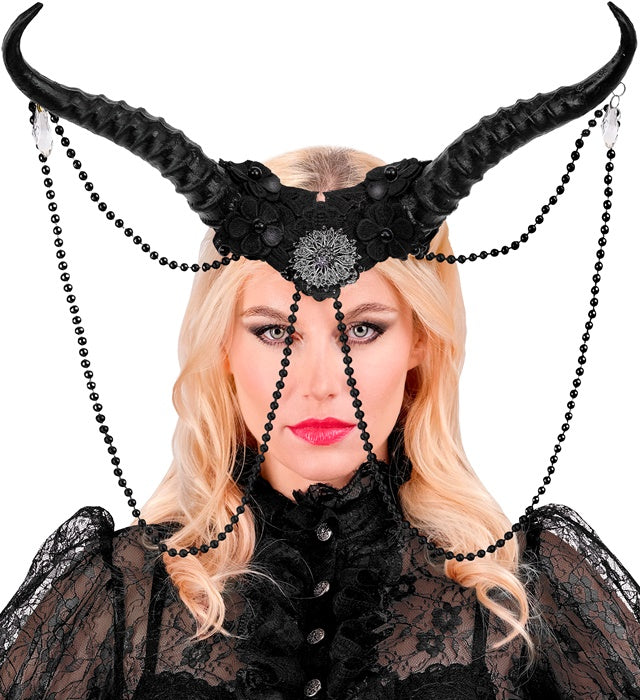Headpiece Horns Black