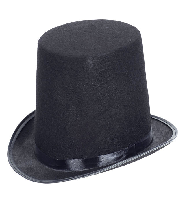 Maxi Top Hat Black Felt 20 Cm