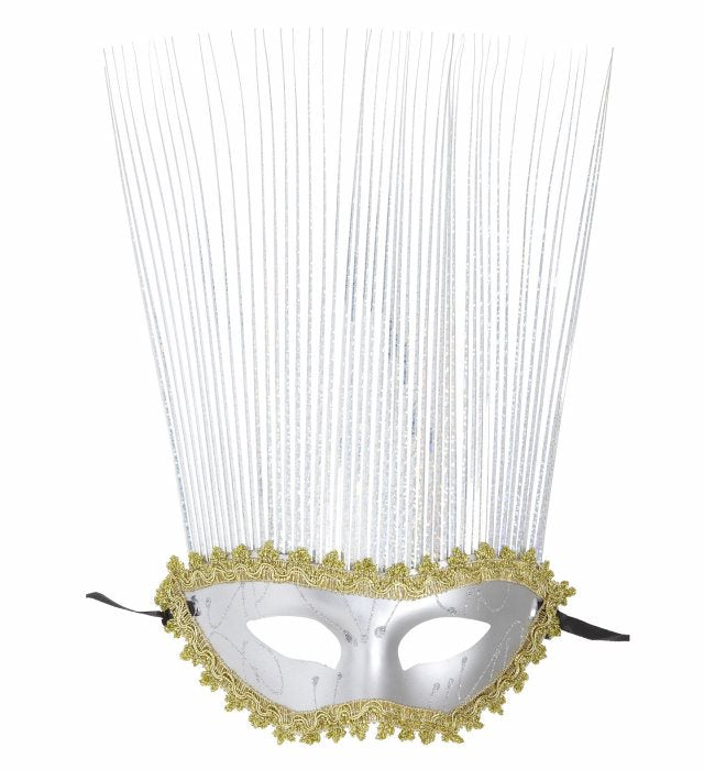 Silver Mask With Holographic Crest