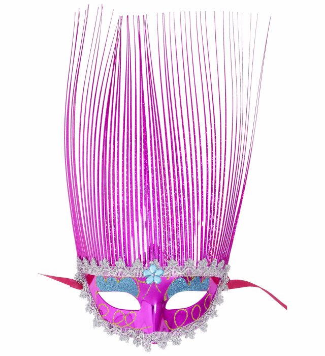 Pink Mask With Holographic Crest