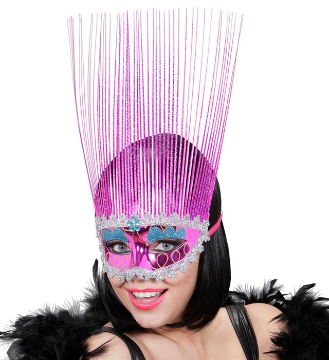Pink Mask With Holographic Crest