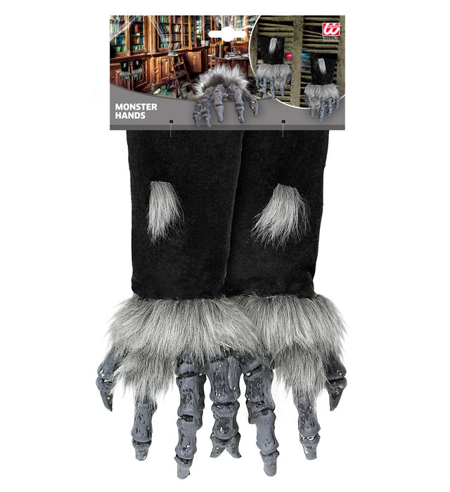 Monster Hands With Fur & Black Sleeves