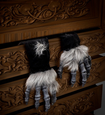 Monster Hands With Fur & Black Sleeves