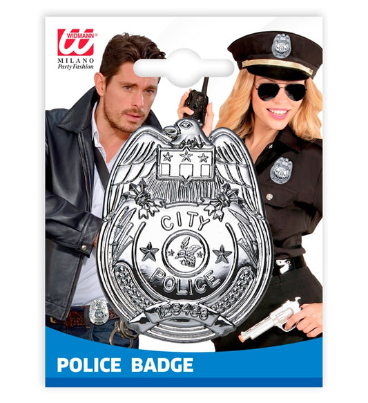 Silver Police Badge