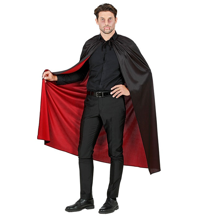 Black/Red Reversible Cape 130 Cm