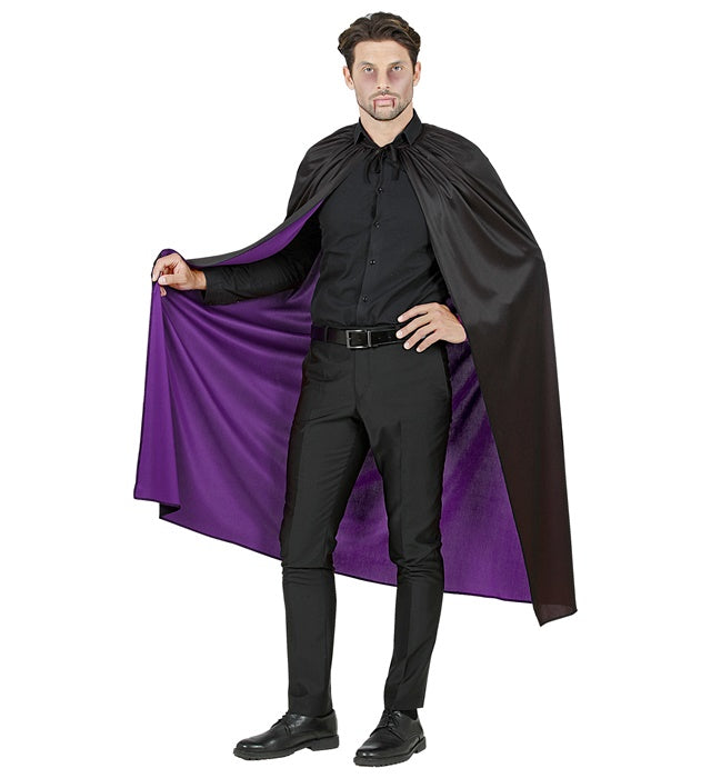 Black/Purple Reversible Cape 130 Cm