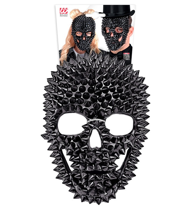 Mask Skull Spiked Black
