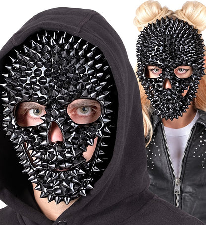 Mask Skull Spiked Black