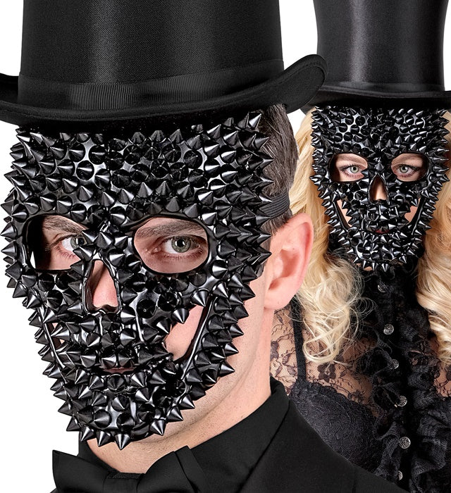 Mask Skull Spiked Black