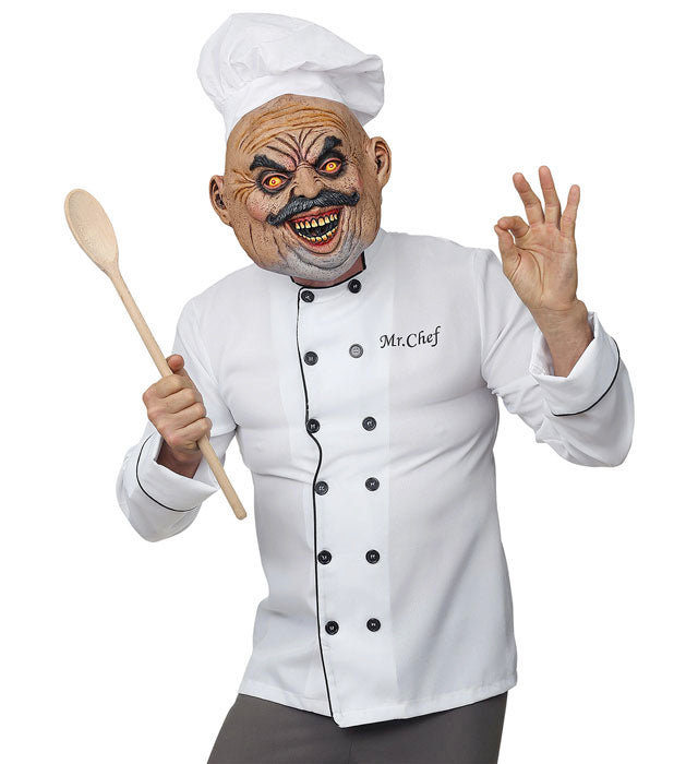 Evil Cook Full Head Mask With Hat