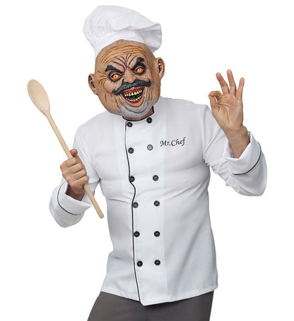 Evil Cook Full Head Mask With Hat