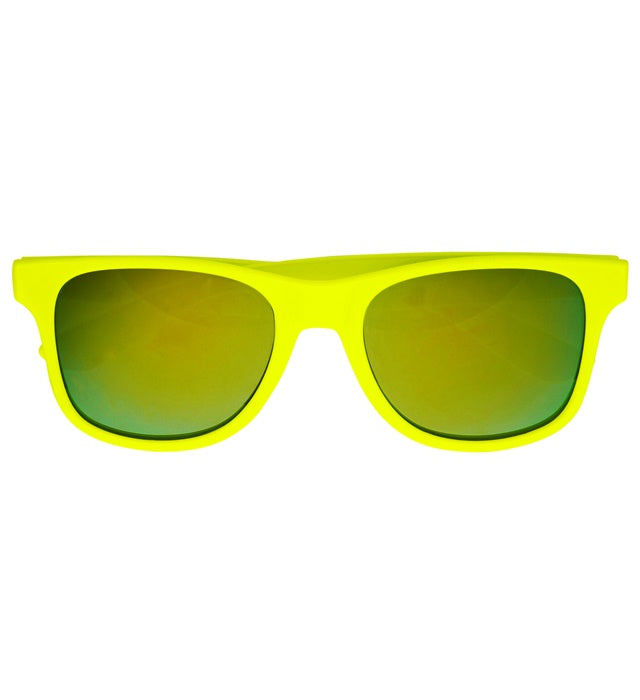80'S Neon Yellow Glasses With Revo Lenses