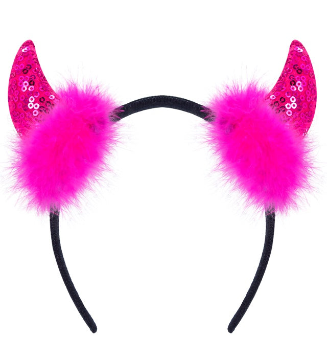 Pink Sequin Horns