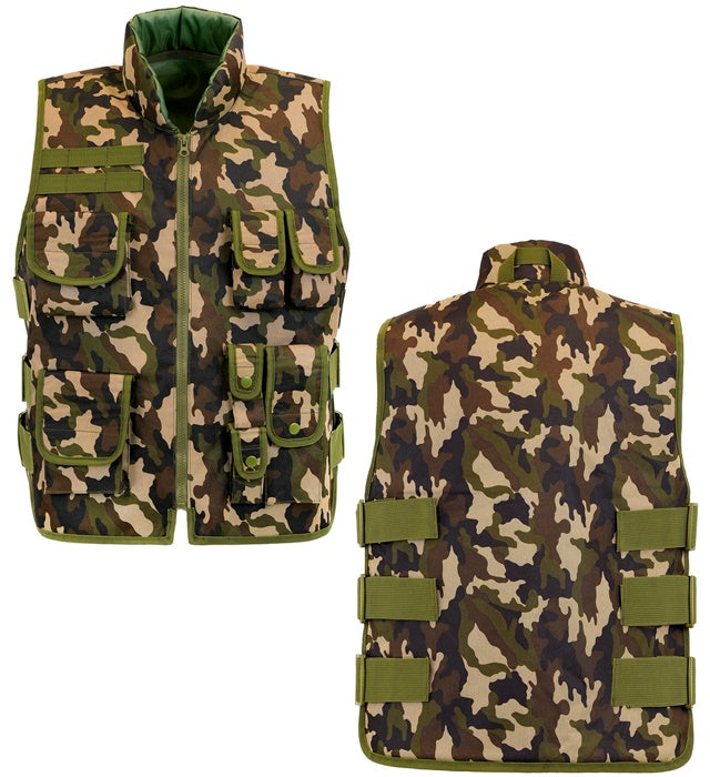 Camouflage Military Tactical Vest Adult Size