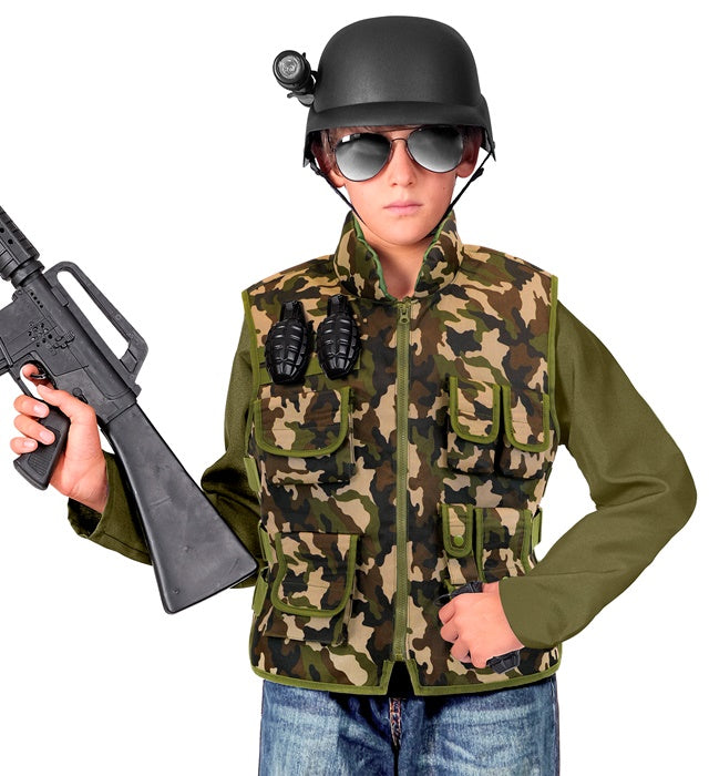 Camouflage Military Tactical Vest Child Size
