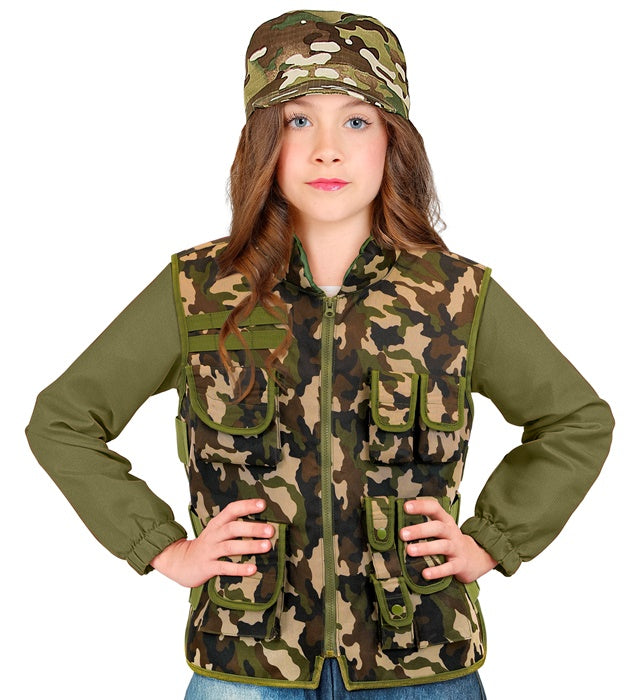 Camouflage Military Tactical Vest Child Size