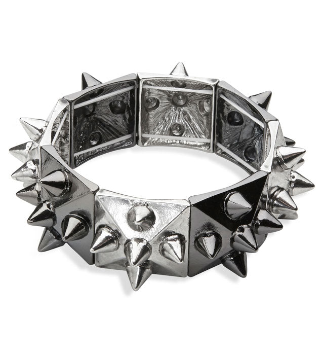 Black & Silver Studded Bracelet