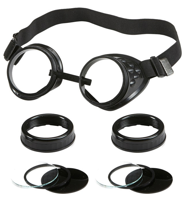 Welder / Expeditioner / Aviator Glasses With Multiple Lenses