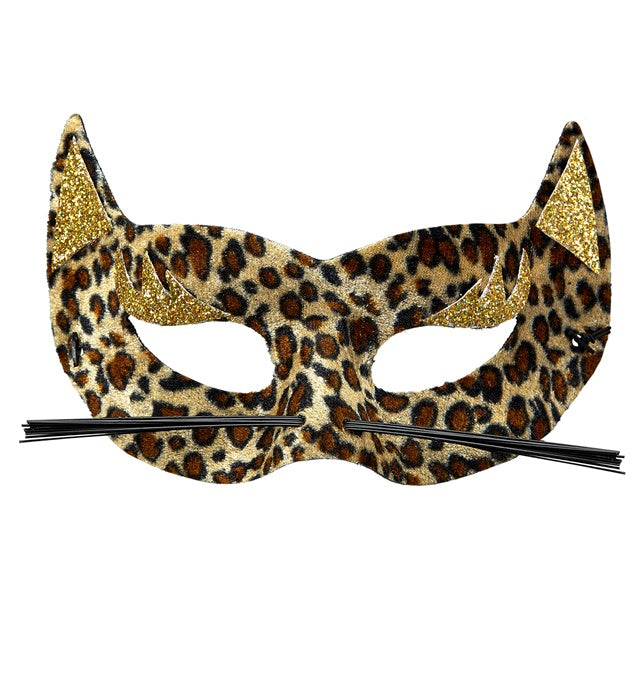 Velvet Leopard Eyemask With Gold 