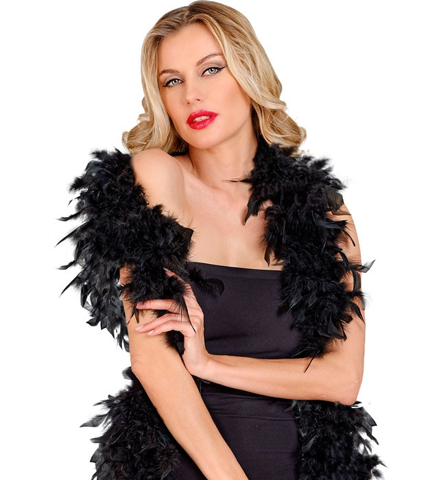 Feather Boa Black - 1,80 M - 50 G