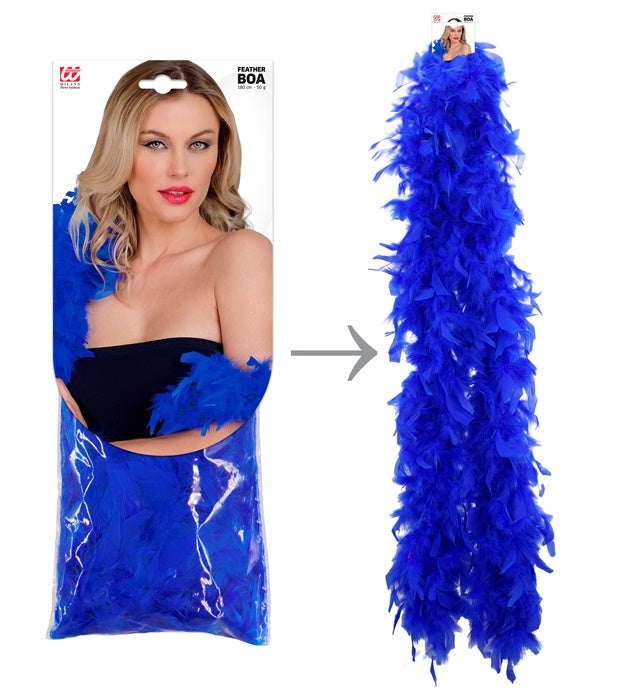 Feather Boa Blue - 1,80 M - 50 G