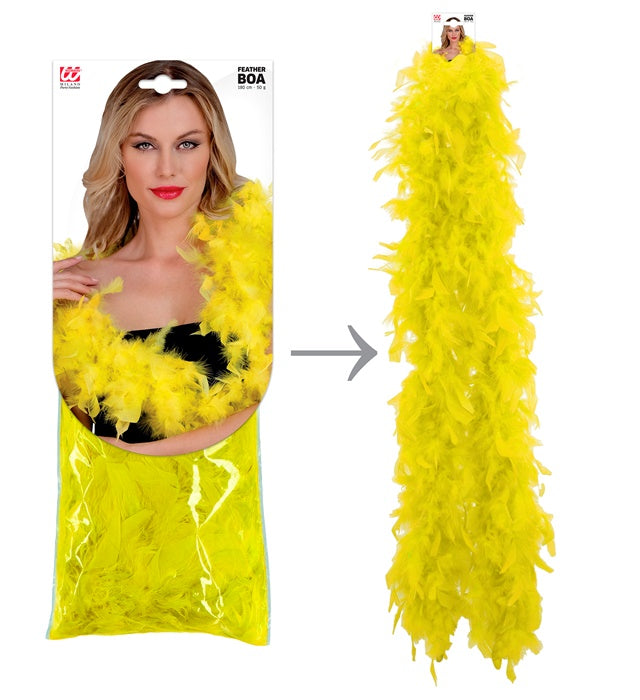 Feather Boa Yellow - 1,80 M - 50 G
