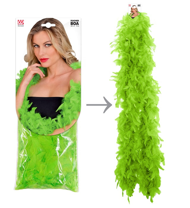 Feather Boa Lime - 1,80 M - 50 G
