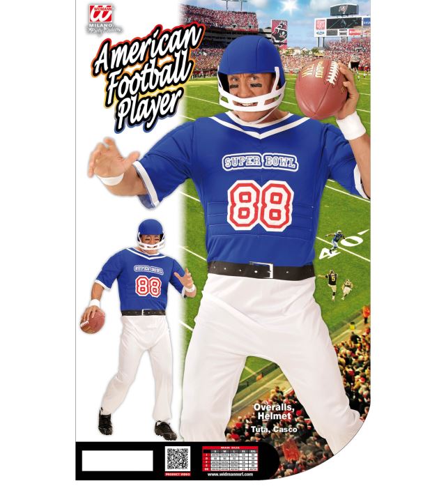 American Football Player  Overalls, Helmet 