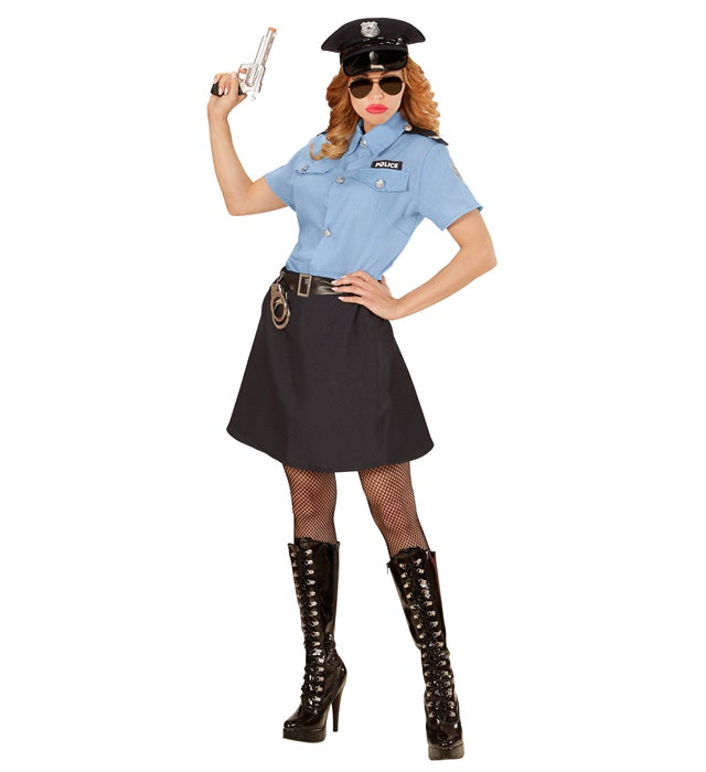 Police Officer  Shirt, Skirt, Belt, Hat 