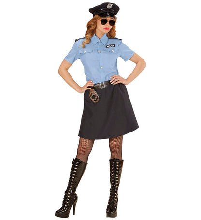 Police Officer  Shirt, Skirt, Belt, Hat 