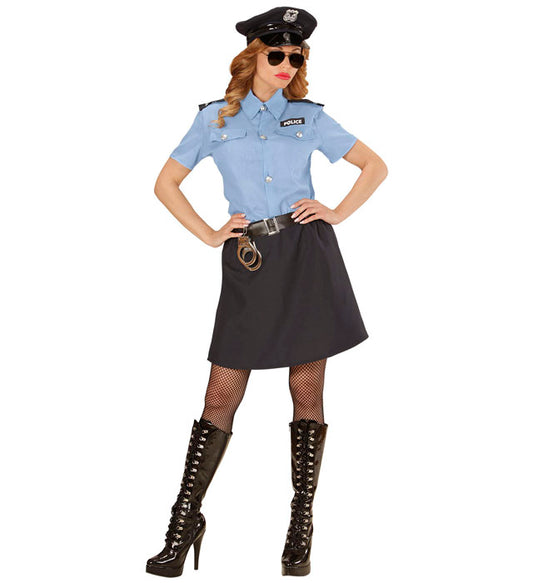 Police Officer  Shirt, Skirt, Belt, Hat 