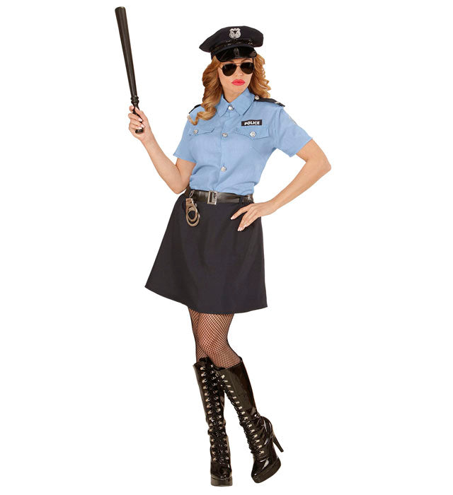 Police Officer  Shirt, Skirt, Belt, Hat 