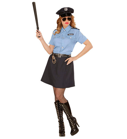 Police Officer  Shirt, Skirt, Belt, Hat 