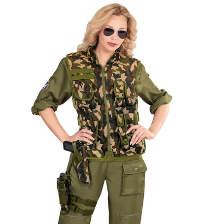 Camouflage Tactical Right Leg Holster