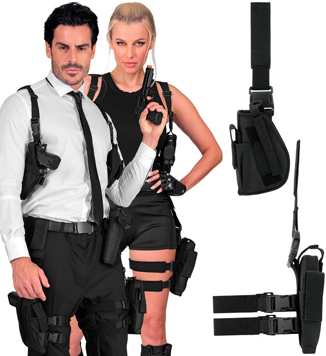 Black Tactical Left Leg Holster