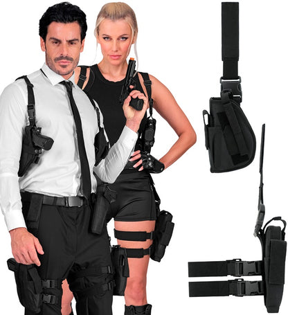 Black Tactical Left Leg Holster