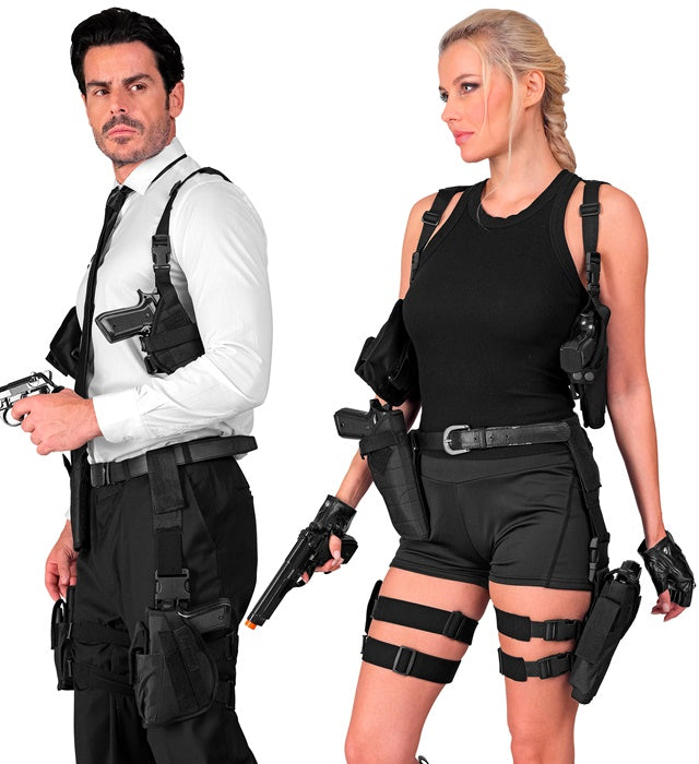 Black Tactical Left Leg Holster
