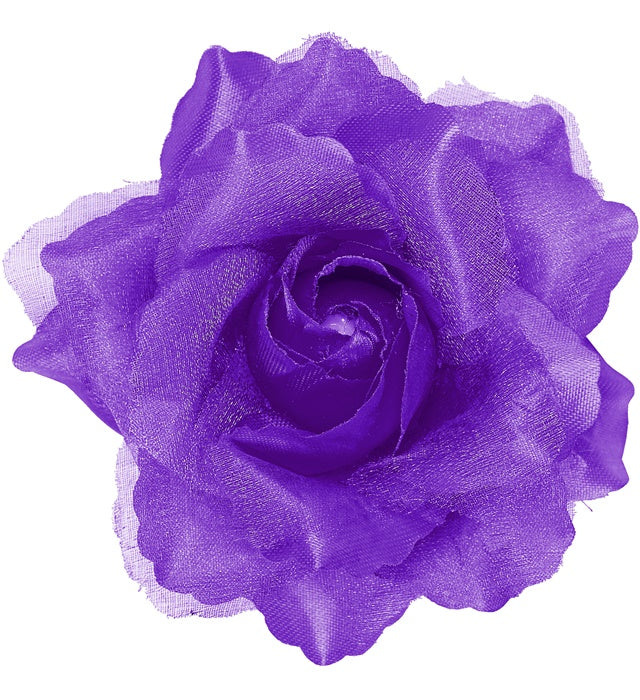 Purple Rose Hair Clip 
