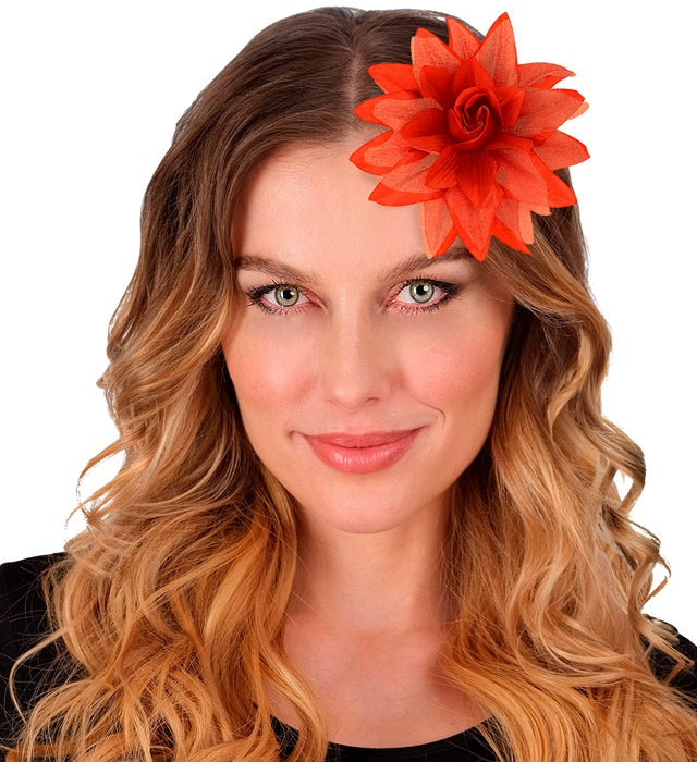 Red Flower Hair Clip 