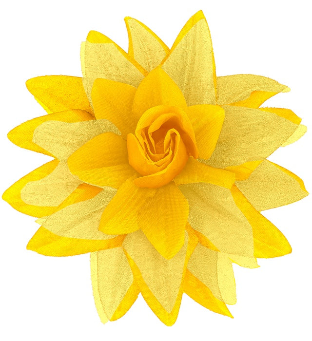 Yellow Flower Hair Clip 