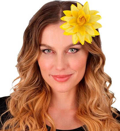 Yellow Flower Hair Clip 